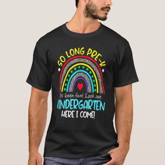 So Long Kindergarten Here I Come Kids Back To Scho Tシャツ (正面)