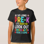So Long Pre-K卒業生先生少年 Tシャツ (正面)