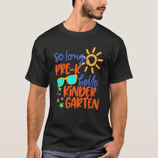 So Long Pre K Grade Hello幼稚園先生Stu Tシャツ (正面)