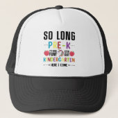 So Long Pre-K Kindergarten Here I Come Pre-k キャップ (正面)