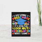 So Long Preschool Graduation Kindergarten Here I C カード (正面)