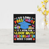 So Long Preschool Graduation Kindergarten Here I C カード (黄色い花)