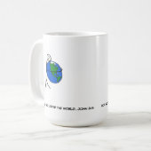 SO-LOVEDのクラシックで白いマグ コーヒーマグカップ (正面左)