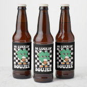 So Luckin' Boujee Lucky Shamrock St Patrick's Day ビールラベル (ボトル)