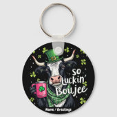So Luckin'Boujeeレトロ聖パトリックの日 キーホルダー (裏面)