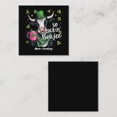 So Luckin'Boujeeレトロ聖パトリックの日 スクエア名刺 (正面/裏面)