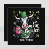 So Luckin'Boujeeレトロ聖パトリックの日 招待状 (正面/裏面)