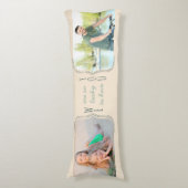 So Luckyあなたがカーリーブラケット2写真ナチュラル ボディピロー (正面縦)