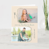 So Lucky To Have Youパパ2 Photo Father's Day カード (正面)