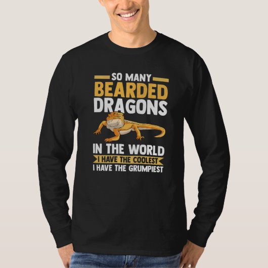 So Many Bearded Dragons Reptiles Tシャツ (正面)