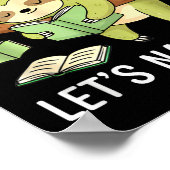 So Many Books Little Time Nap First Sloth ポスター (角)