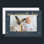 So Much Joy モダン Holiday Photo Card シーズンカード<br><div class="desc">こ祝ことベリモダンーベリスタイリッシュースウィートからのカードでシーズン。一致するアイテムや他のデザインオプションは当社のストアで利用可能： www.berryberrysweet.com.デザイン色はカスタマイズ!クリックカスタマイズ更にデザインの色を変更。</div>