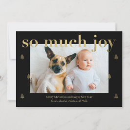 So Much Joy モダン Holiday Photo Card シーズンカード