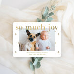 So Much Joy モダン Holiday Photo Card シーズンカード<br><div class="desc">こ祝ことベリモダンーベリスタイリッシュースウィートからのカードでシーズン。一致するアイテムや他のデザインオプションは当社のストアで利用可能： www.berryberrysweet.com.デザイン色はカスタマイズ!クリックカスタマイズ更にデザインの色を変更。</div>