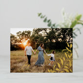 So Much Joy Gold Foil Christmas Foliage Photo 箔シーズンカード (立ち正面)