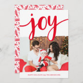 So Much Joy Holiday Photo Card シーズンカード (正面/裏面)