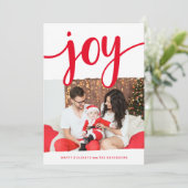 So Much Joy Holiday Photo Card シーズンカード (スタンド正面)