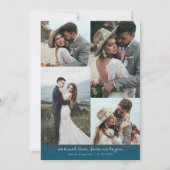 So Much Love Elegant Wedding Photo Teal サンキューカード (正面)