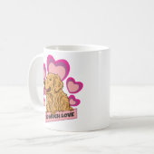 So Much Love Golden Retriever Hearts Edition コーヒーマグカップ (正面左)