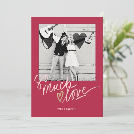 So Much Love Valentine's Day Card 招待状 (スタンド正面)