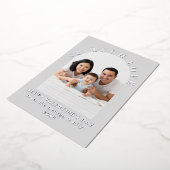 So Much Lovely Valentine's Day Family Photo Modern 箔シーズンカード (回転した状態)