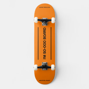 ...SO-OOO BOARDスケートボード:燃えたオレンジ スケートボード