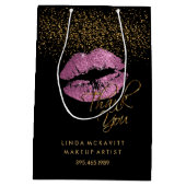 So Pinkグリッター口紅 – ありがとう ミディアムペーパーバッグ (裏面)