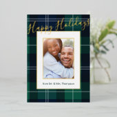 So Plaidフォトフレーム幸せな休日 箔シーズンカード (立ち正面)