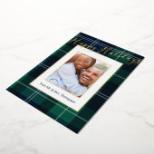 So Plaidフォトフレーム幸せな休日 箔シーズンカード (回転した状態)