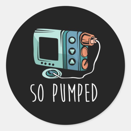 So Pumped Diabetic Life Diabetes Awareness Month I ラウンドシール (正面)