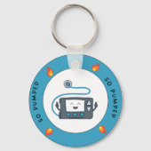 So Pumped – Funny Diabetes Keychain キーホルダー (正面)