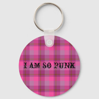 So Punk Plaid Keychain キーホルダー