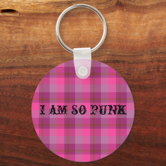 So Punk Plaid Keychain キーホルダー (正面)