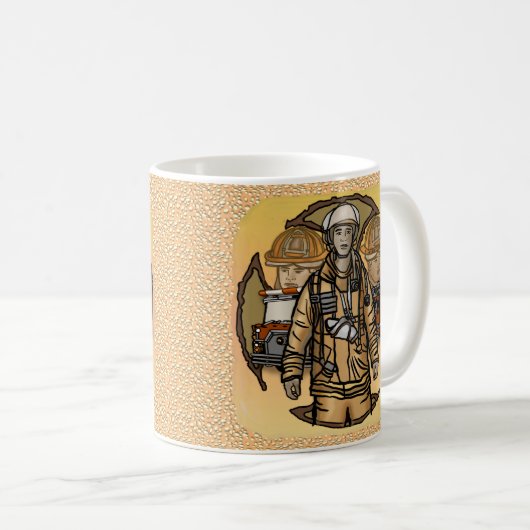 So Ready Fire fighters mug コーヒーマグカップ (正面右)
