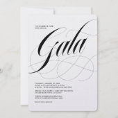 So Scripty Minimalist Gala招待状 招待状 (正面)