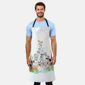 So So Long Dachshund and the Top Dog Beagle エプロン (着用した状態)
