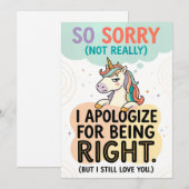 So Sorry (Not Really)- I Apologize for Being Right シーズンカード (正面/裏面)