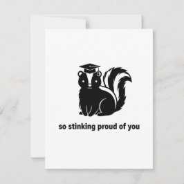 So Stinking Proud Funny Skunk Graduation Card シーズンカード