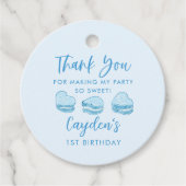 So Sweet Blueハートバレンタインバースデーパーティー フェイバータグ (正面)