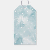 So Sweet Blue Ice Cream Birthday Party Giftラベル ギフトタグ (裏面)