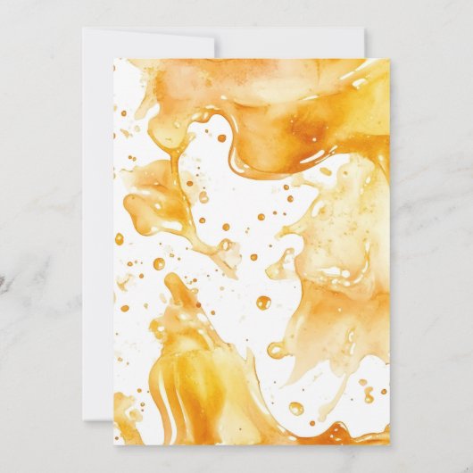 So Sweet To Be Two Honey Bee 2nd Birthday 招待状 (裏面)