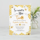 So Sweet To Bee 2nd Birthday Invitation 招待状 (スタンド正面)