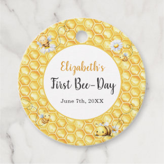 So Sweet To Bee Birthday Favor Tags フェイバータグ
