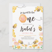 So Sweet to Bee One バースデー 招待状 (正面)