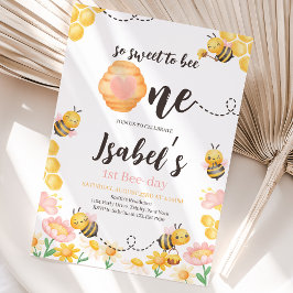 So Sweet to Bee One バースデー 招待状
