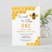 So Sweet To Bee One 1st Bee Day誕生日 招待状 (スタンド正面)