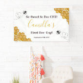 So Sweet to Bee One 1st Birthdayパーティー 横断幕 (インサイチュ)