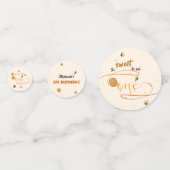 So Sweet To Bee One Cute Honey Bee 1st Birthday コンフェッティ (正面)