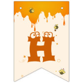 So Sweet To Bee One Cute Honey Bee 1st Birthday バンティングフラッグ (第2の旗)