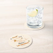 So Sweet To Bee One Cute Honey Bee 1st Birthday ラウンドペーパーコースター (インサイチュ)